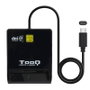 Tooq TQR-211B Lector de Tarjetas Inteligentes DNIe SIM USB-C, Negro